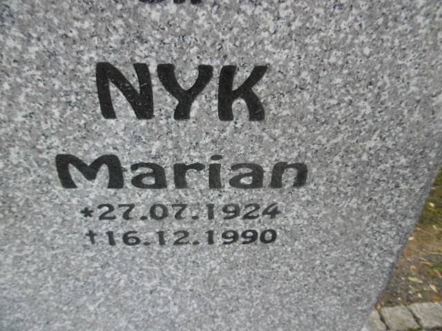 Marian Nyk 1924 Lwówek Śląski - Grobonet - Wyszukiwarka osób pochowanych