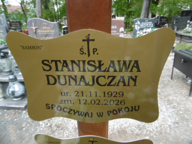 Stanisława Dunajczan 1929 Lwówek Śląski - Grobonet - Wyszukiwarka osób pochowanych