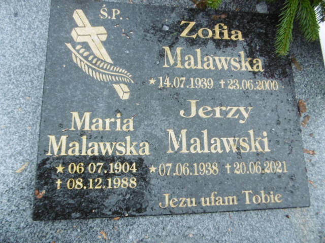 Zofia Malawska 1939 Lwówek Śląski - Grobonet - Wyszukiwarka osób pochowanych