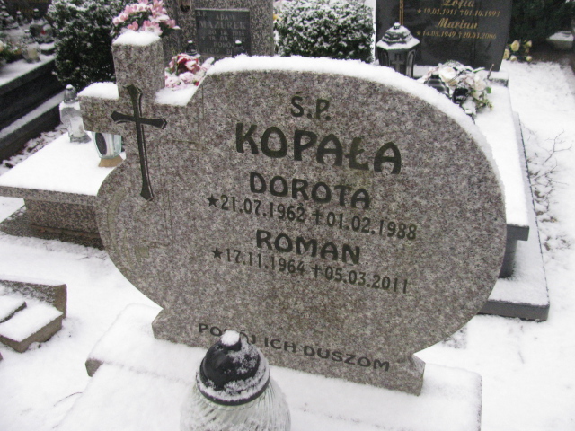 Dorota Kopała 1962 Lwówek Śląski - Grobonet - Wyszukiwarka osób pochowanych