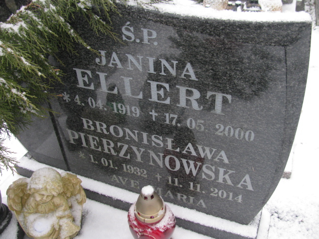 Janina Ellert 1919 Lwówek Śląski - Grobonet - Wyszukiwarka osób pochowanych
