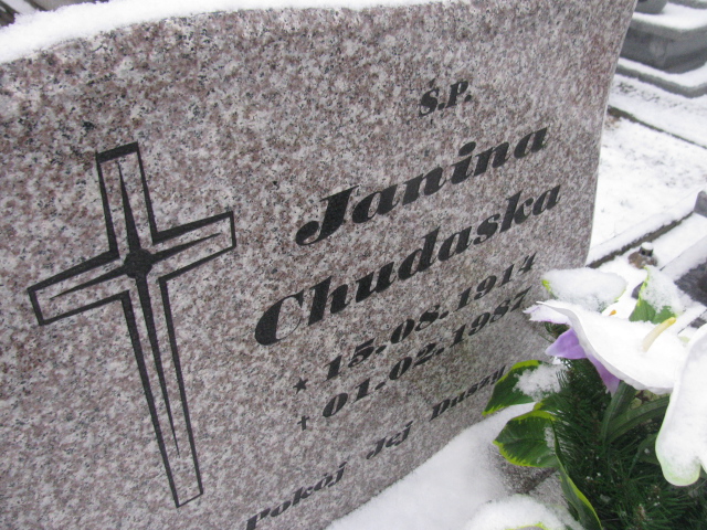 Janina Chudaska 1914 Lwówek Śląski - Grobonet - Wyszukiwarka osób pochowanych