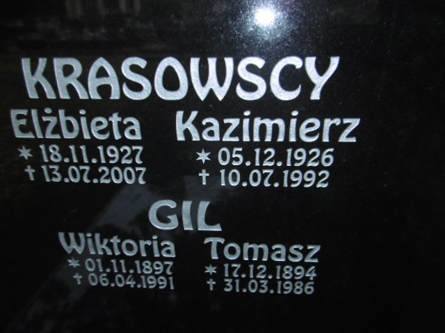 Tomasz Gil 1894 Lwówek Śląski - Grobonet - Wyszukiwarka osób pochowanych