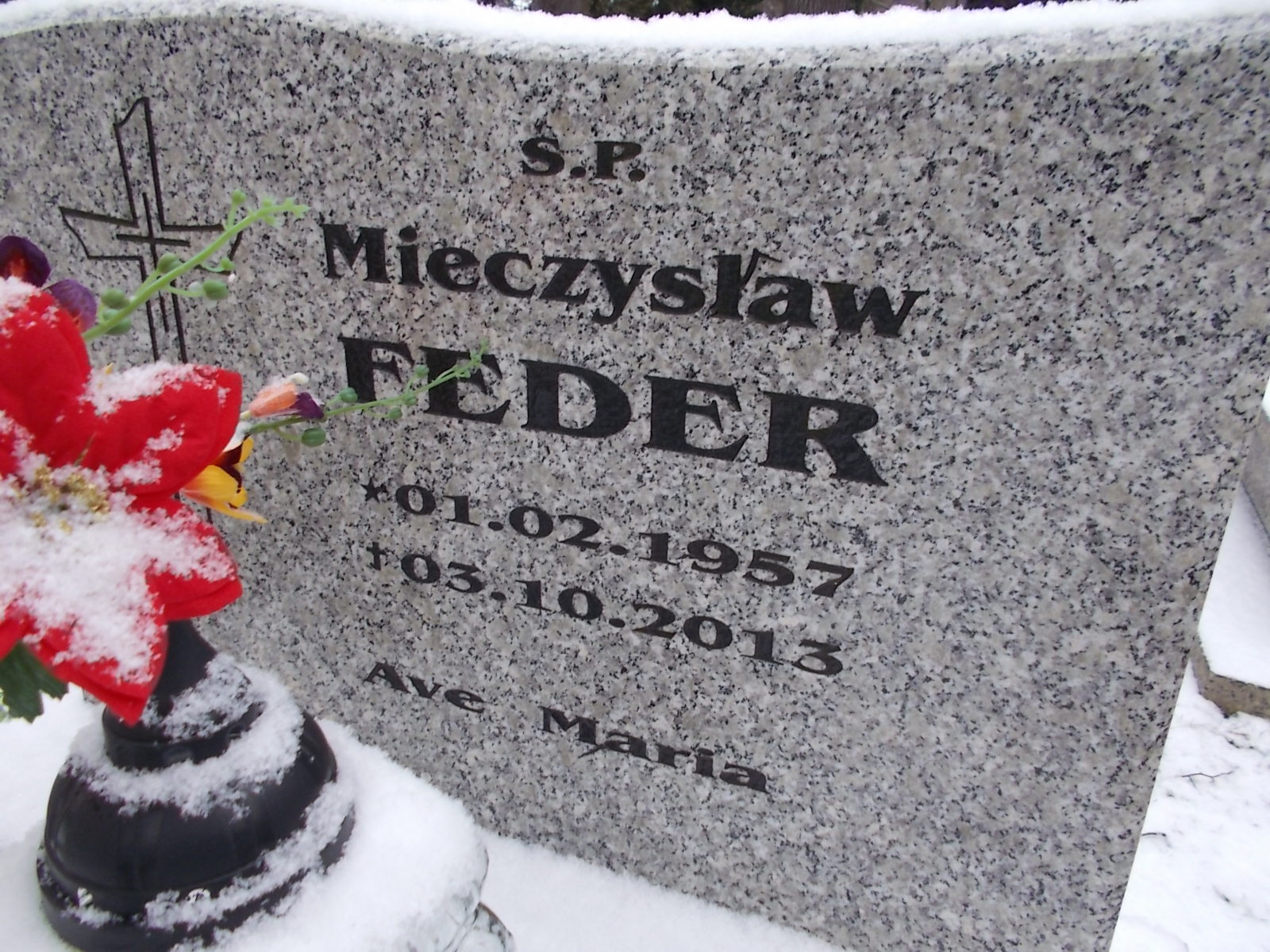 Mieczysław Feder 1957 Lwówek Śląski - Grobonet - Wyszukiwarka osób pochowanych