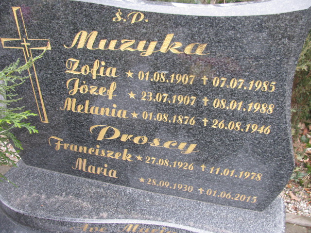 Melania Muzyka 1876 Lwówek Śląski - Grobonet - Wyszukiwarka osób pochowanych