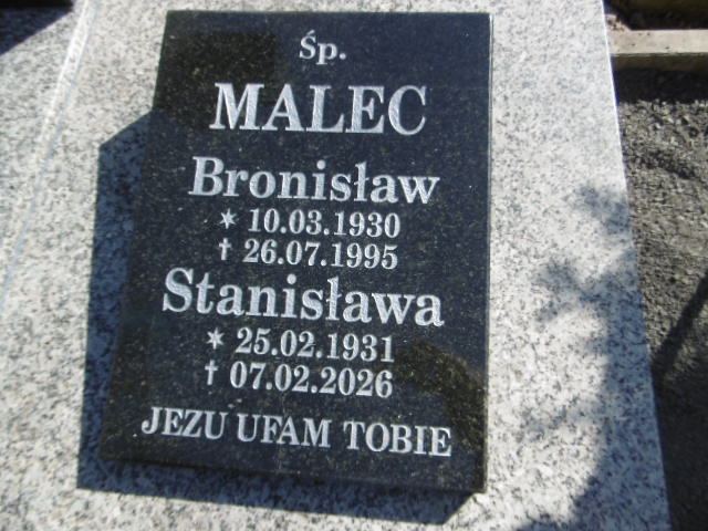 Stanisława Malec 1931 Lwówek Śląski - Grobonet - Wyszukiwarka osób pochowanych