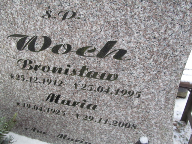 Bronisław Woch 1912 Lwówek Śląski - Grobonet - Wyszukiwarka osób pochowanych
