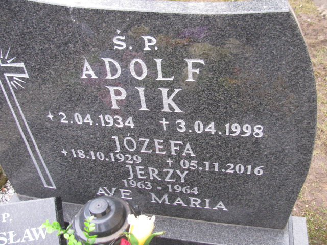Adolf Pik 1934 Lwówek Śląski - Grobonet - Wyszukiwarka osób pochowanych
