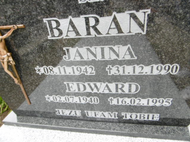 Edward Baran 1940 Lwówek Śląski - Grobonet - Wyszukiwarka osób pochowanych