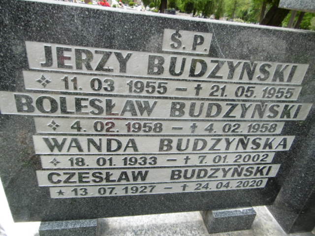 Jerzy Budzyński 1955 Lwówek Śląski - Grobonet - Wyszukiwarka osób pochowanych