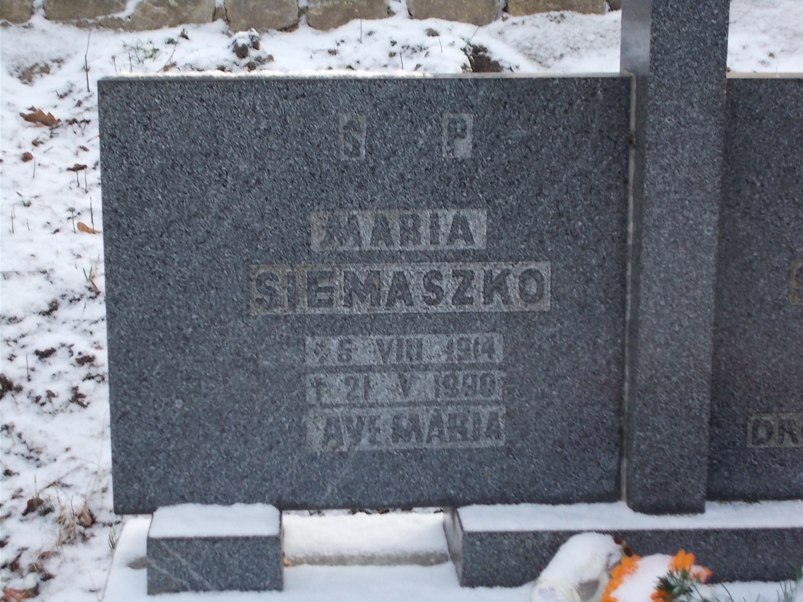 Maria Siemaszko 1914 Lwówek Śląski - Grobonet - Wyszukiwarka osób pochowanych
