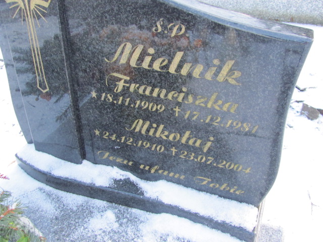 Franciszka Mielnik 1909 Lwówek Śląski - Grobonet - Wyszukiwarka osób pochowanych