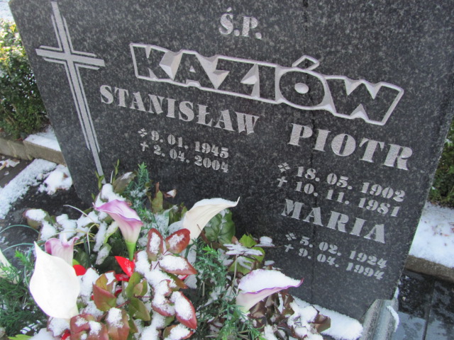 Stanisław Kaziów 1945 Lwówek Śląski - Grobonet - Wyszukiwarka osób pochowanych