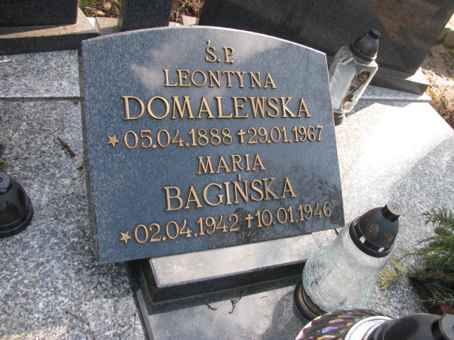 Maria Bagińska 1942 Lwówek Śląski - Grobonet - Wyszukiwarka osób pochowanych
