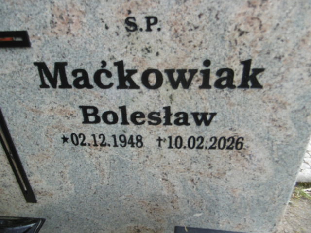 Bolesław Maćkowiak 1948 Lwówek Śląski - Grobonet - Wyszukiwarka osób pochowanych
