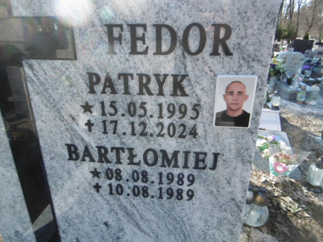 Patryk Fedor 1995 Lwówek Śląski - Grobonet - Wyszukiwarka osób pochowanych