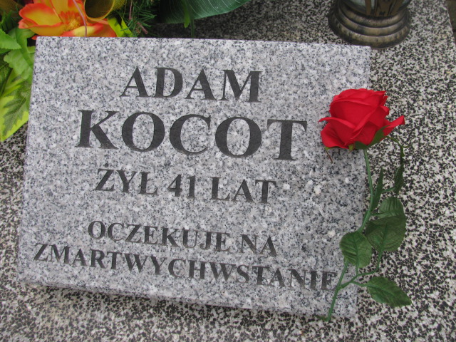 Adam Kocot 1974 Lwówek Śląski - Grobonet - Wyszukiwarka osób pochowanych