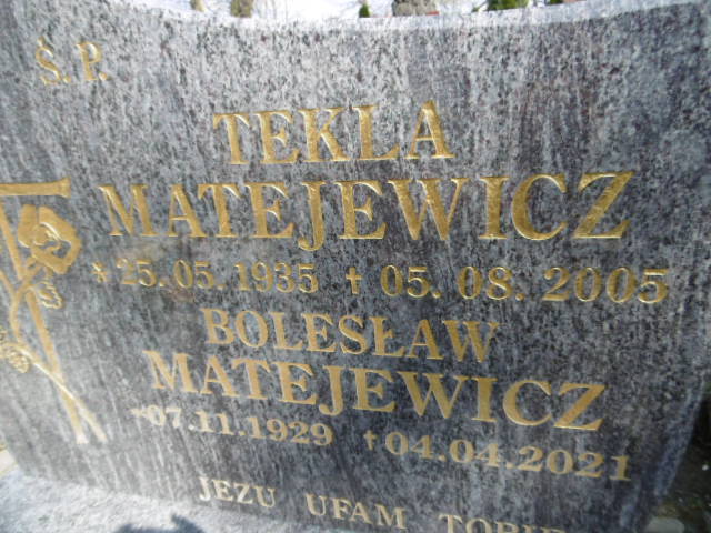Bolesław Matejewicz 1929 Lwówek Śląski - Grobonet - Wyszukiwarka osób pochowanych