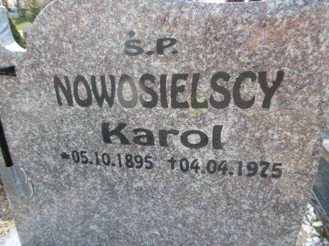 Karol Nowosielski 1895 Lwówek Śląski - Grobonet - Wyszukiwarka osób pochowanych
