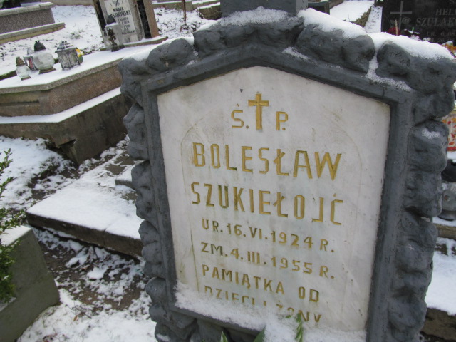 Bolesław Szukiełojć 1924 Lwówek Śląski - Grobonet - Wyszukiwarka osób pochowanych