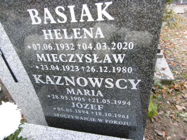 Józef Kaznowski 1894 Lwówek Śląski - Grobonet - Wyszukiwarka osób pochowanych