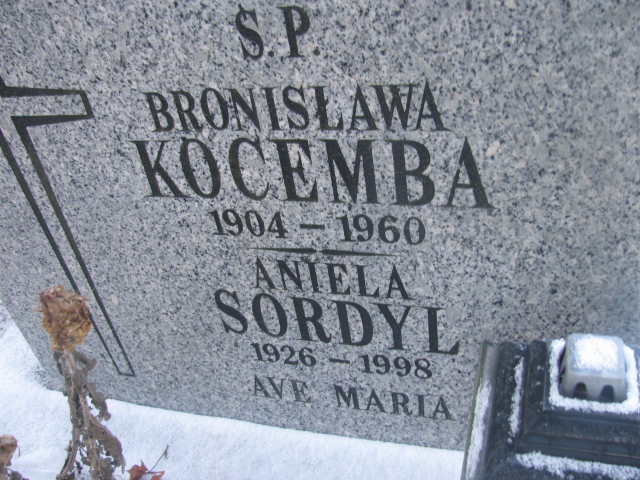 Bronisława Kocemba 1903 Lwówek Śląski - Grobonet - Wyszukiwarka osób pochowanych