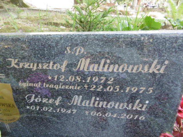 Józef Malinowski 1947 Lwówek Śląski - Grobonet - Wyszukiwarka osób pochowanych