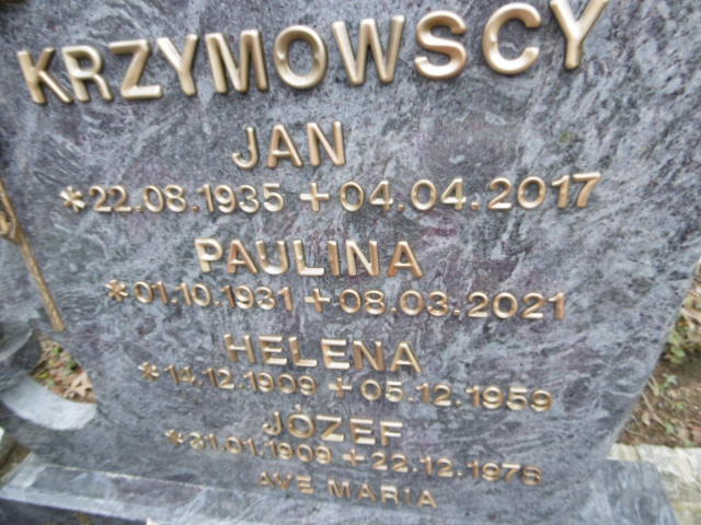 Jan Krzymowski 1935 Lwówek Śląski - Grobonet - Wyszukiwarka osób pochowanych