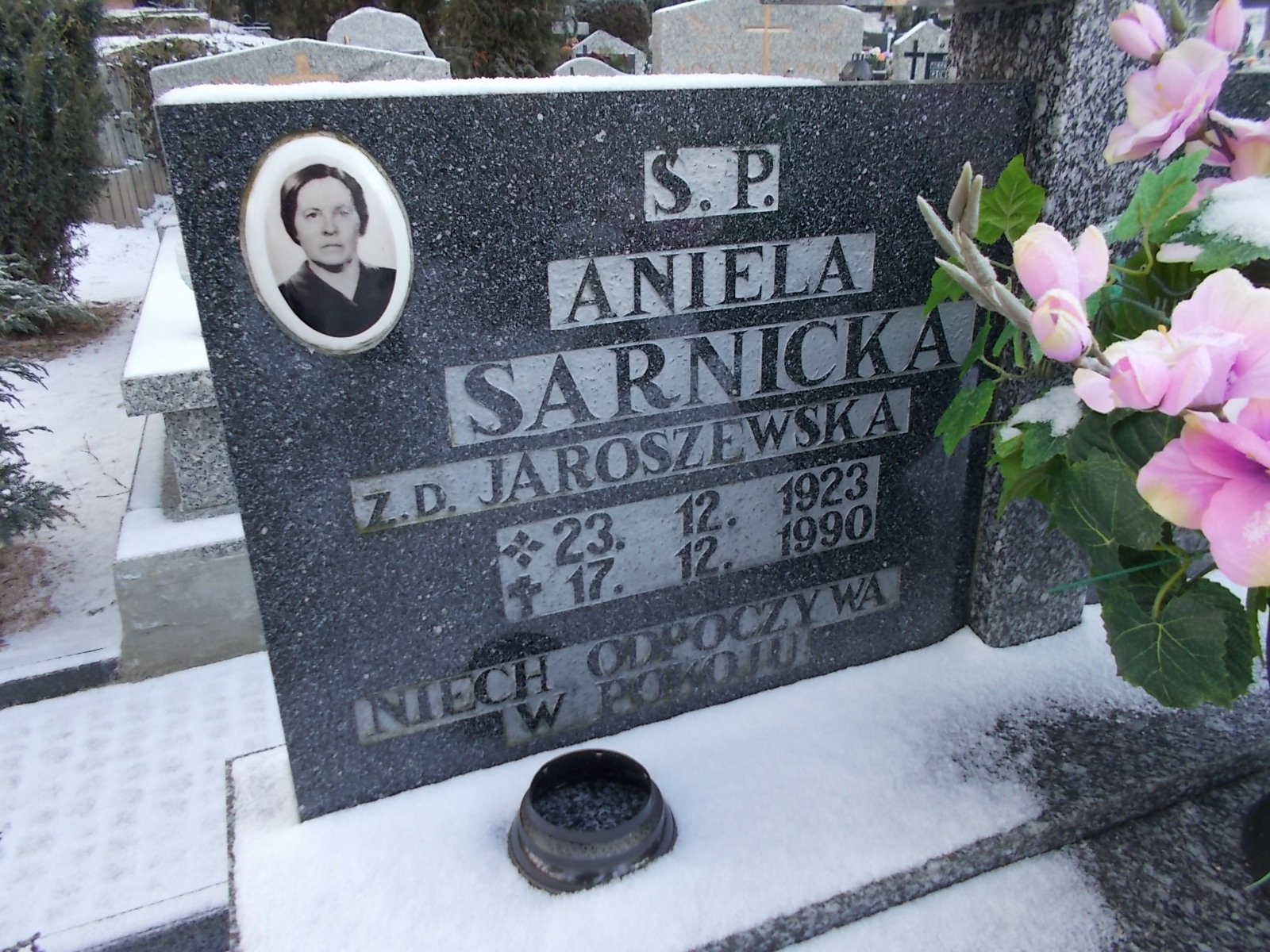 Aniela Sarnicka 1923 Lwówek Śląski - Grobonet - Wyszukiwarka osób pochowanych