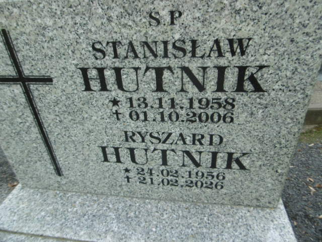 Ryszard Hutnik 1956 Lwówek Śląski - Grobonet - Wyszukiwarka osób pochowanych