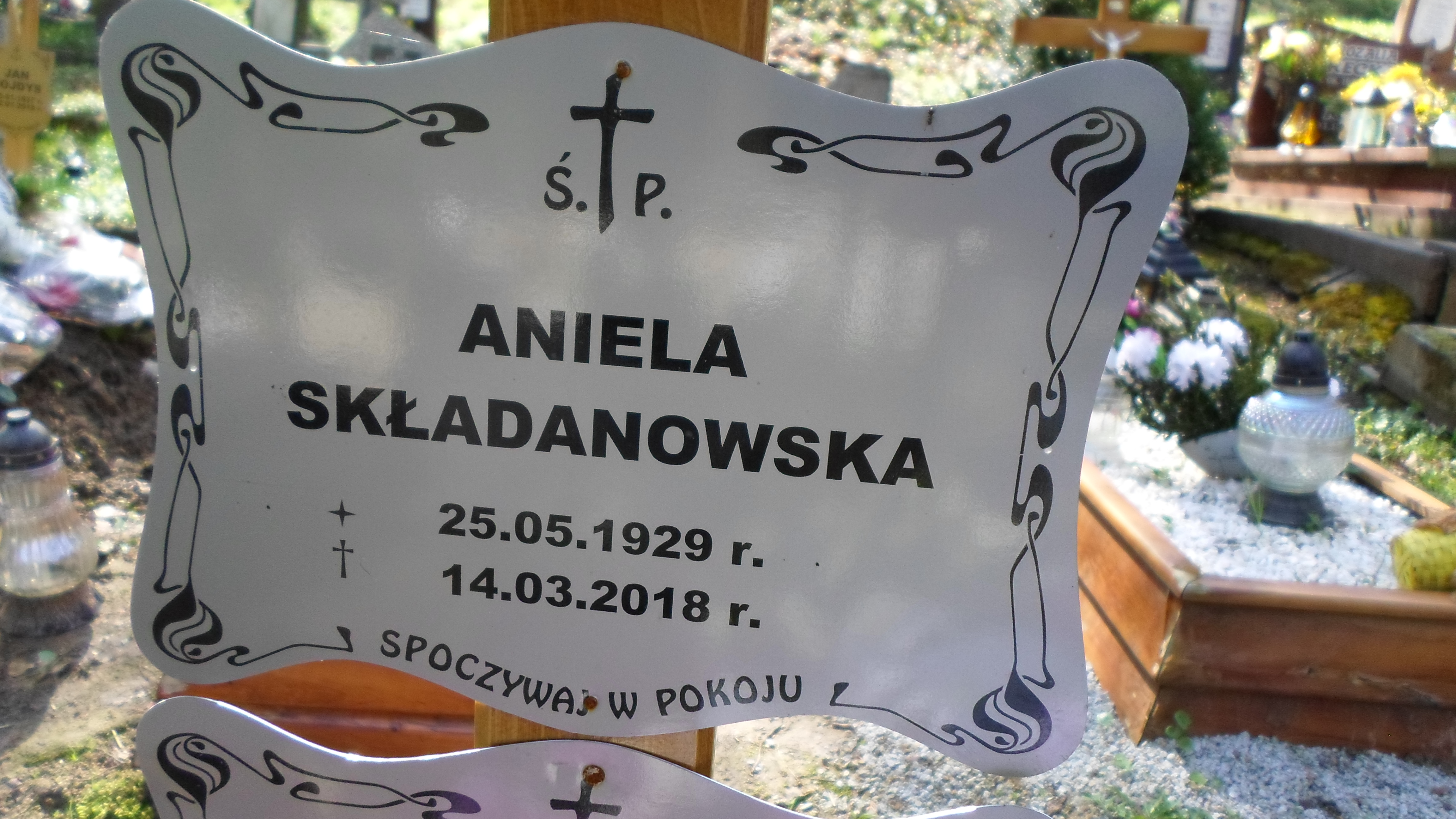Aniela Składanowska 1929 Lwówek Śląski - Grobonet - Wyszukiwarka osób pochowanych