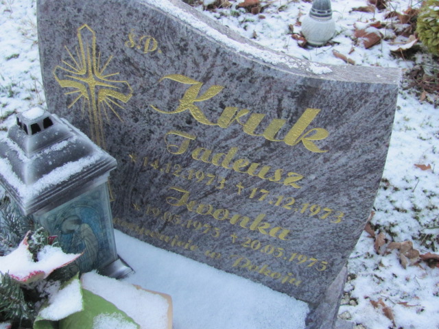 Tadeusz Kruk 1973 Lwówek Śląski - Grobonet - Wyszukiwarka osób pochowanych