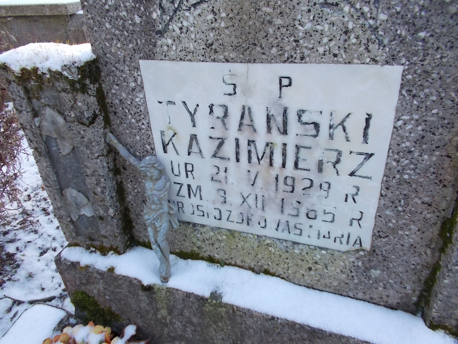 Kazimierz Tyrański 1929 Lwówek Śląski - Grobonet - Wyszukiwarka osób pochowanych