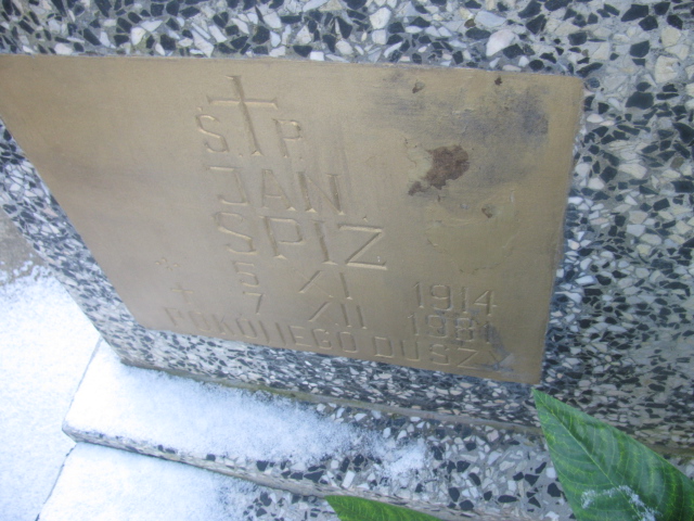 Jan Spiż 1914 Lwówek Śląski - Grobonet - Wyszukiwarka osób pochowanych