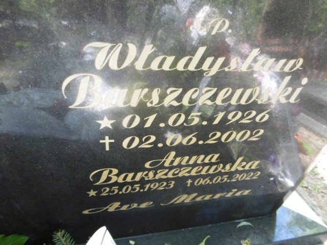 Anna Barszczewska 1923 Lwówek Śląski - Grobonet - Wyszukiwarka osób pochowanych